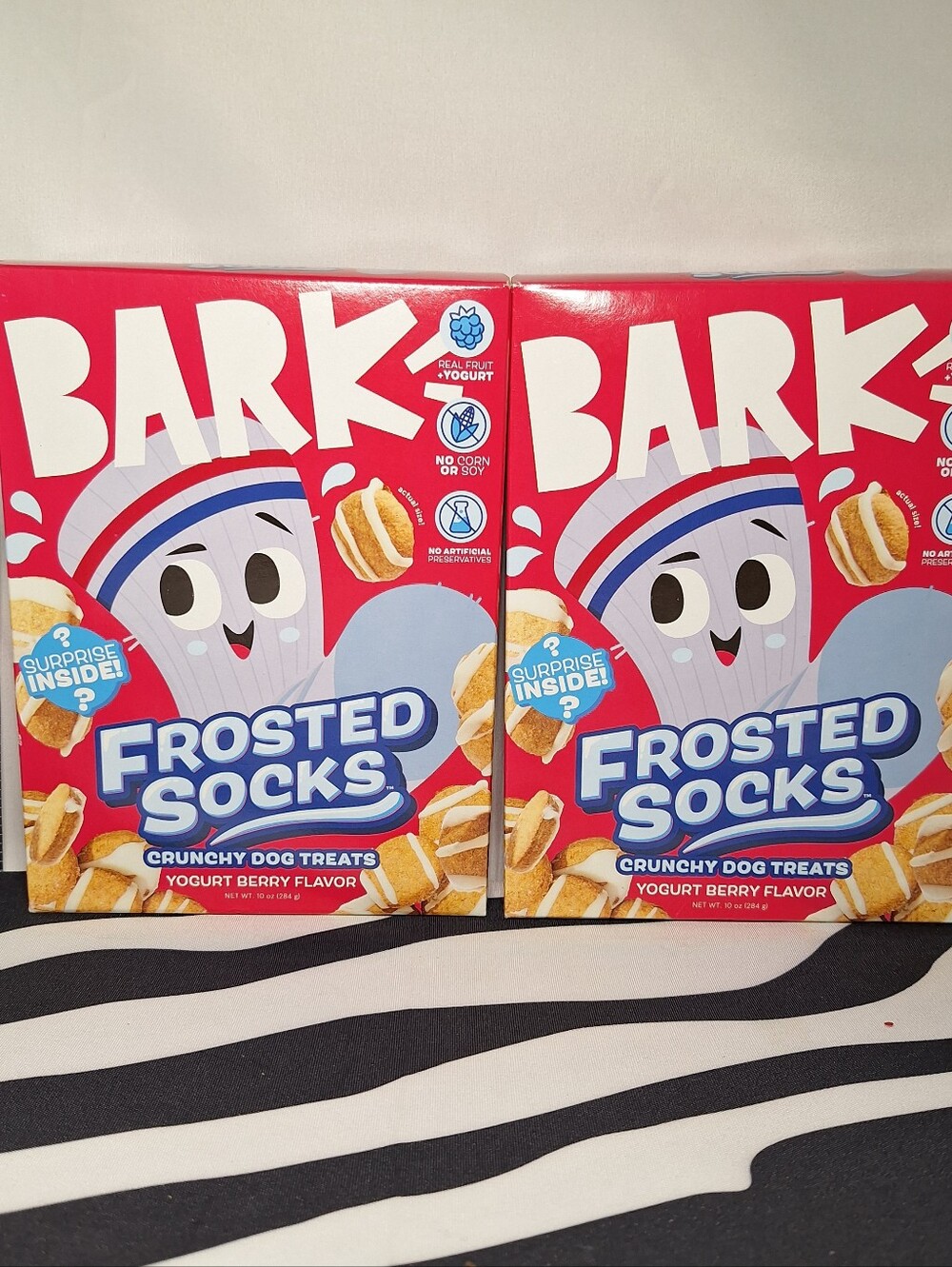 NWT Bark Frosted Socks Dog Treats - 2 pack